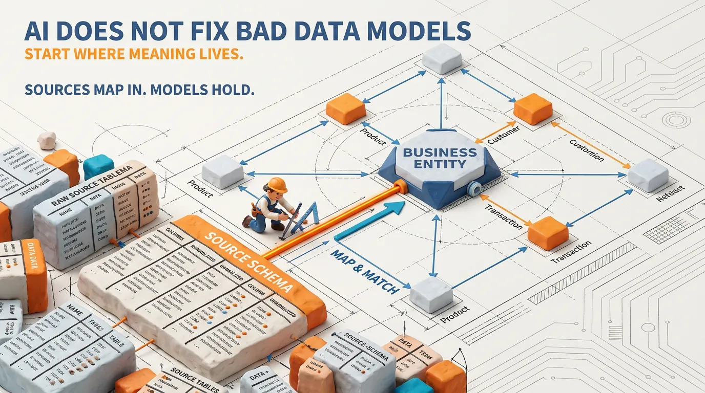 AI does not fix bad data models