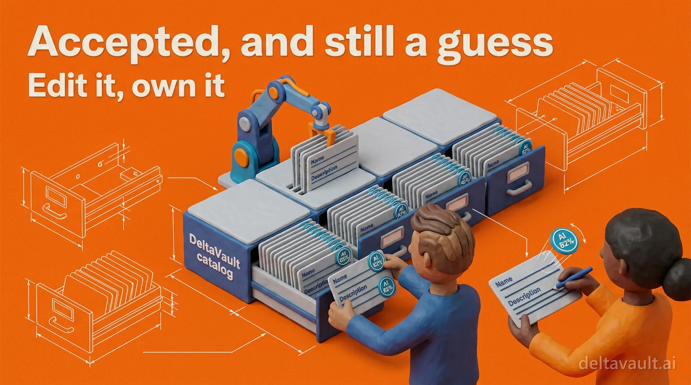 Keep AI-generated metadata marked after you accept it