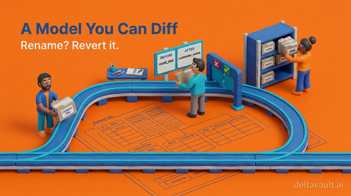 A Model You Can Diff: Metadata Version Control for Data Teams