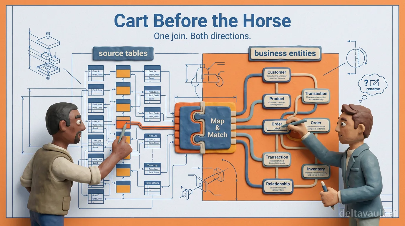 Top-down and bottom-up data modeling: cart before the horse